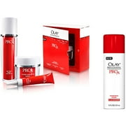 Olay ProX Professional Anti-Aging Regimen, 3-Piece Starter Kit + Olay Pro-X Cream Cream Cleanser Value Bundle
