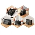 thumbnail image 2 of Black Mesh Cosmetic Bag Women Travel Casual Zipper Case Organizer Makeup Storage, 2 of 3