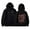 11-Black525, variant on SONXAHE Women's Double Side Print Hoodie Relaxed Fit Street Daily Hooded Sweatshirt