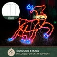 thumbnail image 5 of Fraser Hill Farm Prelit LED Reindeer Outdoor Decoration, 31.4 in, FFCHLED028-RD2-MLT, 5 of 16