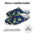 thumbnail image 6 of Disketp Lemons And Chili Women's Men's Slippers Plush Slip-On House Slipper for Winter Indoor Soft Cushion Non-slip Fluffy Slides Slippers-46/47, 6 of 7