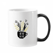 Xoxo Flower Vase Quote Style Mug Changing Color Cup Morphing Heat Sensitive 12oz