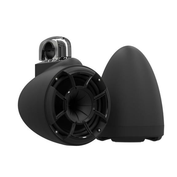 Wet Sounds REV 8 SE B-FC SS V2 - Black REV8 Special Edition - Revolution Series 8" Tower Speakers, Pair with Fixed Clamps