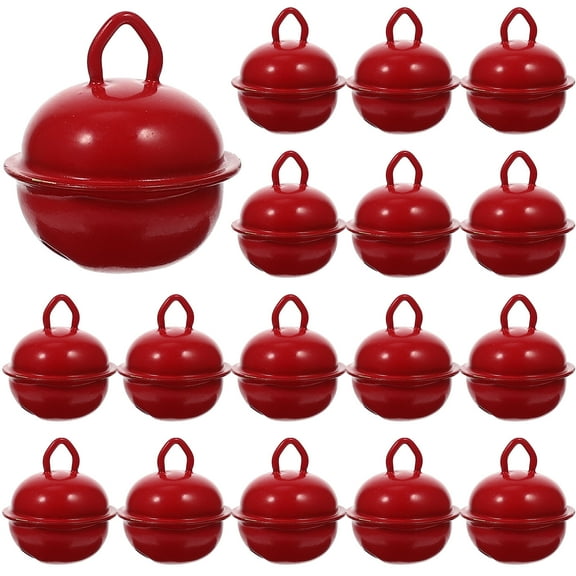 NIYANGLE 20pcs Christmas Decoration Bells Red for General Users Home Decor