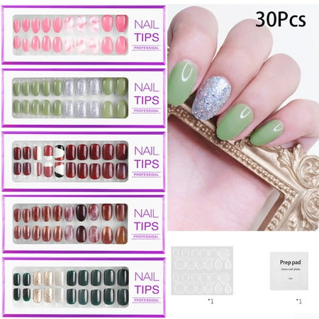 nail tips 30pcs reusable durable artificial false