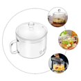 thumbnail image 3 of Glass Stew Pot with Handle for Cooking Use Transparent Pot, 3 of 4