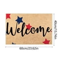 thumbnail image 2 of Independence Day Floor Mat for Patriotic Welcome To Freedom Printed Non Rug, 2 of 5