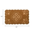 thumbnail image 3 of Scallop Shape Etched Coir Door Mat, 3 of 3