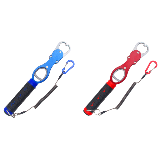 Pinza Labios para Peces Escamas Pescado Soporte Con Cordón Antideslizante () Rojo