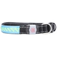 thumbnail image 3 of Dog  Collars, Pet LED Collar High Visibility Lightweight Adjustable Size  For Daily Night Use Blue PU Leather S, 3 of 8