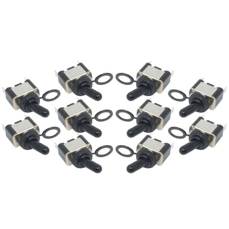 10-Pc Heavy Duty Toggle Switch 15A SPST 2-Pin ON/OFF Waterproof RZR Golf Cart