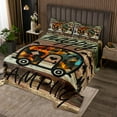 thumbnail image 2 of Erosebridal Rustic Camper Coverlet Set King, Happy Camping Bedding Set, Old Barn Door Decor, 3pcs, 2 of 5