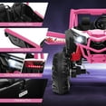 thumbnail image 2 of Gymax 24V Kids Ride on UTV w/ 4 x 100W Powerful Engine Remote Control High/Low Speed Pink, 2 of 7