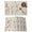 CadetBlue Linen, variant on Brown Bunny Floral Easter Placemats Set of 8, Elegant Pastoral Spring Floral Placemats for Dining Table, Place Mats for Kitchen Tabletop, Waterproof Wipeable Dining Table Mats Set