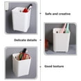 thumbnail image 5 of WRISTBIQUE Pen Pencil Holder Wall Mount Simple Design Minimalist 3Pcs 4.24X3.34X3.34in, 5 of 8