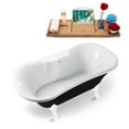 thumbnail image 7 of 68" Streamline N103WH-WH Clawfoot Tub and Tray With External Drain, 7 of 7