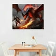 thumbnail image 2 of GOSMITH  Dungeons And Dragons Dragon born Fighter Poster Decorative Painting Canvas Wall Art Living Room Posters Bedroom Painting, 2 of 4