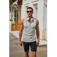 thumbnail image 6 of COOFANDY Men's Sleeveless Gym Hoodies Muscle Hooded Tank Tops Bodybuilding Workout Cut off T Shirt, 6 of 6