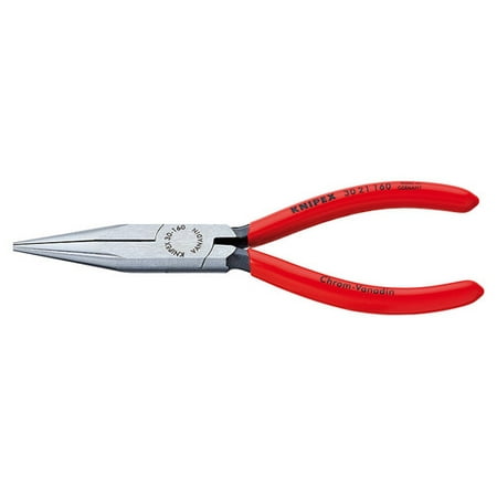 

Knipex 3021160 Long Nose Pliers Black Atramentized Plastic Coated 6 1/4 In