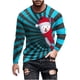 thumbnail image 2 of Blusas y camisas de manga larga con cuello redondo para hombre, estilo casual, cuello redondo, manga larga, camiseta estampada de Halloween, blusa de poliéster para hombre., 2 of 5