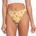 thumbnail image 1 of Fotbe Autumn Fall Yellow Leaves Tanga Sin Costuras para Mujer con Estampado – Panties Invisibles, Transpirables y Cómodos para Uso Diario-X-Small, 1 of 6