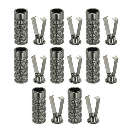 

Uxcell Shoelace Tips 16 Pack Zinc Alloy Shoelace Head Cords End for DIY Repairing Shoes String Dark Grey Style D