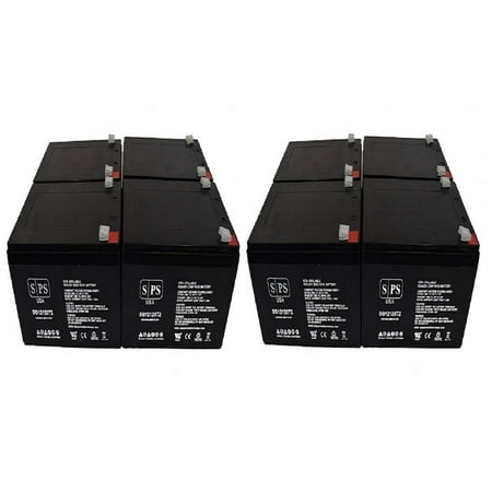 - SPS Brand 12V 12Ah Replacement Battery for Zida 500WET36V 500 WET 36V Electric Scooter (8 Pack)