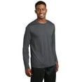thumbnail image 4 of Sport-Tek Long Sleeve Heather Contender Tee St360ls - Graphite Heather - XS, 4 of 6