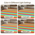thumbnail image 7 of ODIKA 9'x12' Washable Area Rug Mid Graphic Bold Multicolor Vertical Playful Crayon Century Retro for Dining Room, Basement, Large Office, Non-Slip Chair-Friendly, 7 of 7