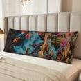thumbnail image 6 of Lsque Galactic Jungle Dinosaurs Body Pillow Case Cover,Ultra-Soft Microfiber Bed Pillow Cases 20x54 inches,Elegant Bedding,Breathable Durable Pillow Cover with Envelope Closure, 6 of 8