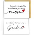 thumbnail image 1 of Tarjeta de anuncio de embarazo HCIU6YGQ para mamá y abuela, 1 of 7