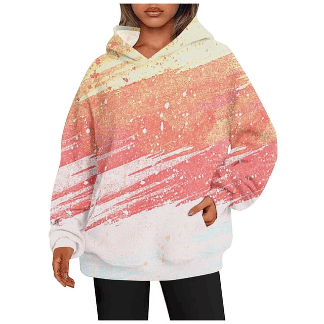Gibobby Sudadera para mujer, Sudaderas de manga larga con capucha para mujer, suéteres de forro polar, sudaderas con bolsillos(Rojo,CH)