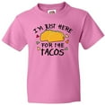 thumbnail image 3 of Inktastic Im Just Here For The Tacos Cinco De Mayo Youth T-Shirt, 3 of 5