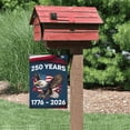 thumbnail image 4 of 250th Anniversary USA Garden Flag – 12x18 Inch Patriotic Yard Banner with Historical Design, Flax Fabric, Outdoor Decor for Farmhouse, Patio, Lawn, or Mailbox, 4 of 5
