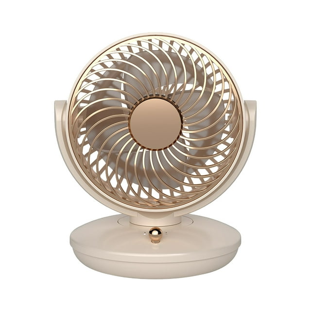 Desktop Oscillating Fan 3 Speed Settings Personal Air Circulator Quiet Operation Compact 7x6x5in USB Powered Cooling Fan For Home Office Desk Bedroom Table Fan