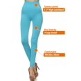 thumbnail image 2 of Women's Tummy Control High Waist Waistband Full Length Leggings Yoga Club, 2 of 4