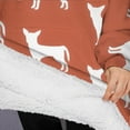 thumbnail image 3 of Oversized Wearable Blanket Hoodie,Repeat Chihuahua Sherpa Blanket Hoodie with Super Pockets,Super Warm Fuzzy Pullover for Women & Men, 3 of 6