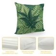 thumbnail image 4 of JRXY  Palm Leaf Pillow , Exotic Pattern with Tropical Leaves in Watercolor Art Style Jungle Luau Hawaii, Decorative Printed Pillowcase, Fern Green White, 4 of 5