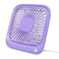 thumbnail image 1 of Desktop Fan Shockproof Convenient USB Powered Mute Design Portable Fan for Car, 1 of 10