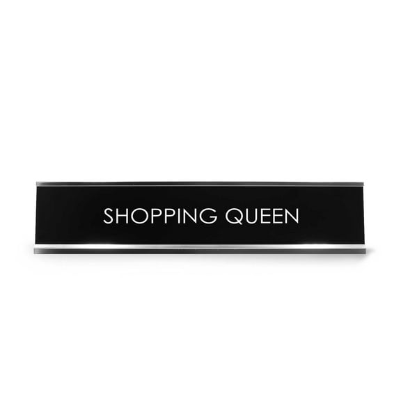 Signs ByLITA Shopping Queen Novelty Desk Sign