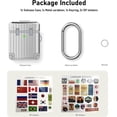 thumbnail image 2 of V-MORO Apple AirPods 2nd Case Lid Suitcase Wireless Charging Case with keychain, Silver, 2 of 6