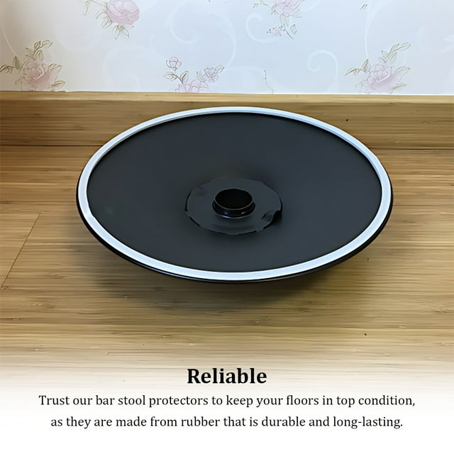 Ruiboury 2pcs/set Easy To Set Up Floor Protector Rubber Rings For Barstool Base Floors Pristine Durable High Performance Reliable white 45cm 1Set