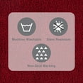 thumbnail image 6 of Mainstays Performance Recycled Polyester Bath Rug, Luscious Merlot Red, 20" x 34", 6 of 11