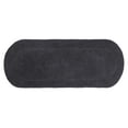 thumbnail image 3 of Home Weavers Double Ruffle Bathroom Rug 100% Cotton Bathroom Rugs Set, Washable Rug, Soft Cotton and Water Absorbent bath Rug, Kitchen Mat, Bath Rug, Bath Floor Mat Non Slip, 21"x54" Runner Gray, 3 of 9