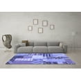 thumbnail image 3 of Ahgly Company Machine Washable Indoor Rectangle Patchwork Blue Transitional Area Rugs, 2' x 4', 3 of 4