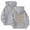 GY1, variant on Unisex Streetwear Letter Print Zip Up Hooded Sweatshirt Loose Fit Casual Pullover