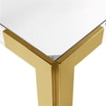thumbnail image 4 of Meridian Furniture Casper Gold Stainless Steel and Acrylic Dining  / Game Table, 4 of 8