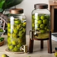 thumbnail image 3 of Fiocias Beverage Dispenser Stand Beverage Jar Holder Convenient Sturdy Multipurpose Wood 6.3inch, 3 of 8