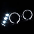 thumbnail image 4 of Halo Projector Headlight In Gloss Black Housing Smoke Lens Made For And Compatible With 2006 - 2011 Honda Civic Coupe 2 Dr 06 07 08 09 10 11, 4 of 7