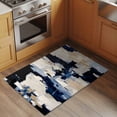 Blue White Abstract 2'x3' Rug for Entryway Front Door Kitchen Sink Area ...